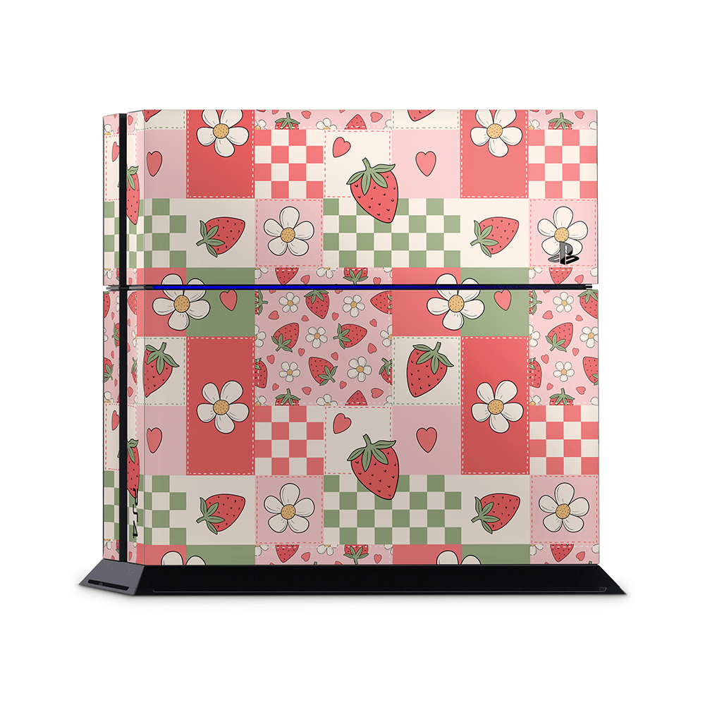 Strawberry Patchwork PS4 | PS4 Pro | PS4 Slim Skins