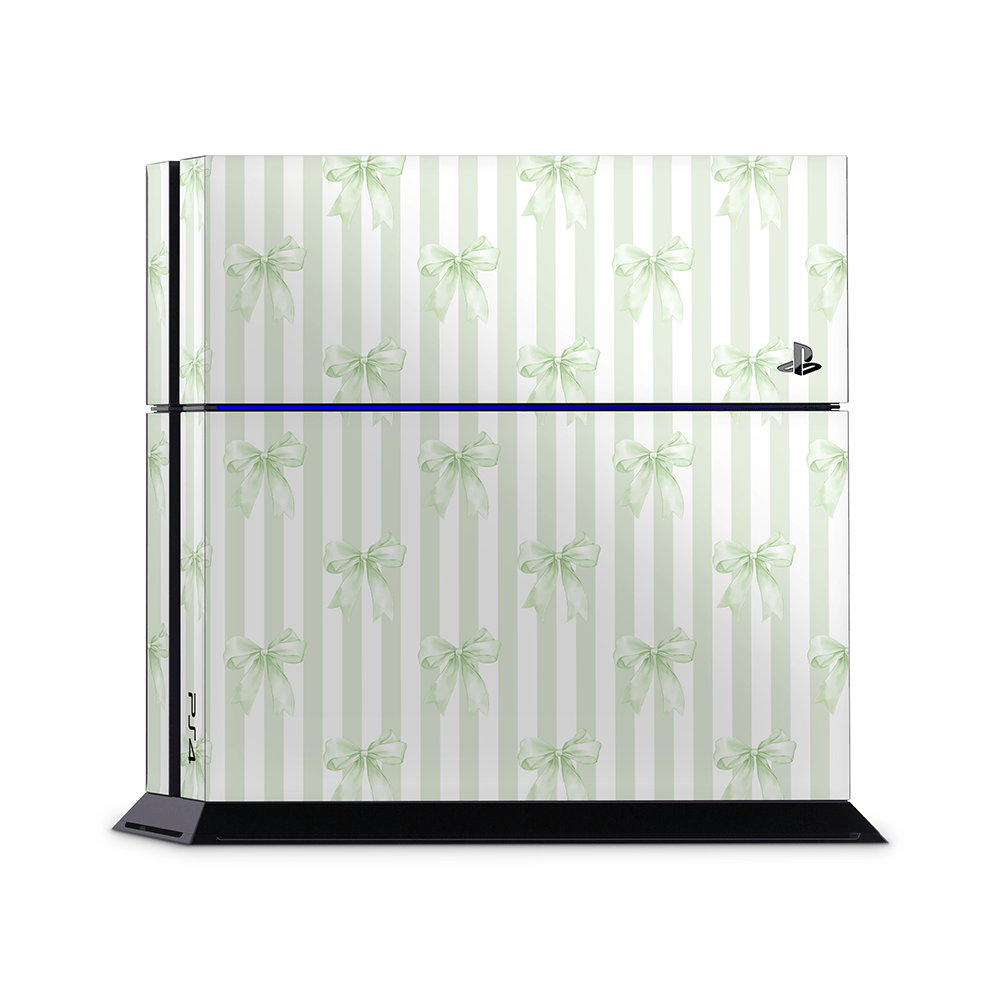 Soft Green Bows PS4 | PS4 Pro | PS4 Slim Skins