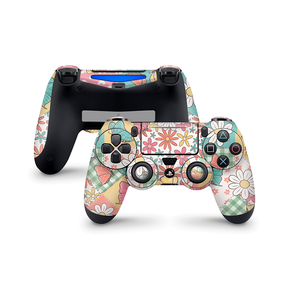 Butterfly Patchwork PS4 DualShock Controller Skin