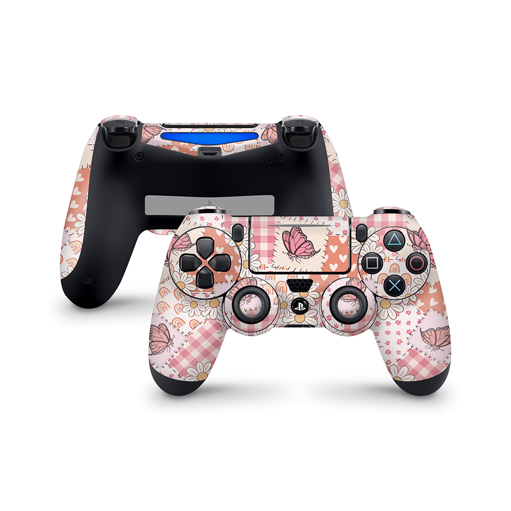 Blush Patchwork PS4 DualShock Controller Skin