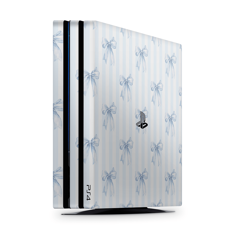 Sky Blue Bows PS4 | PS4 Pro | PS4 Slim Skins