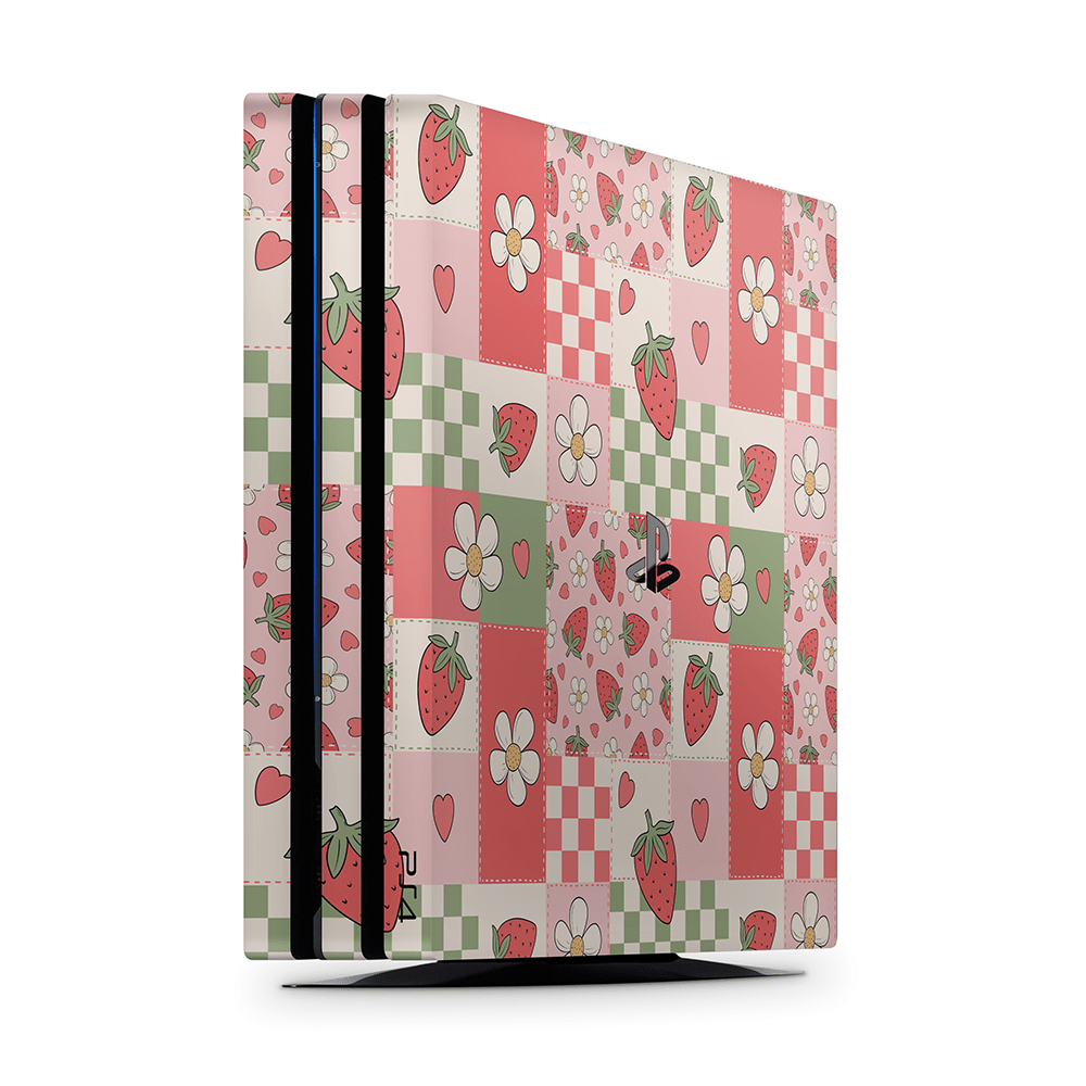 Strawberry Patchwork PS4 | PS4 Pro | PS4 Slim Skins