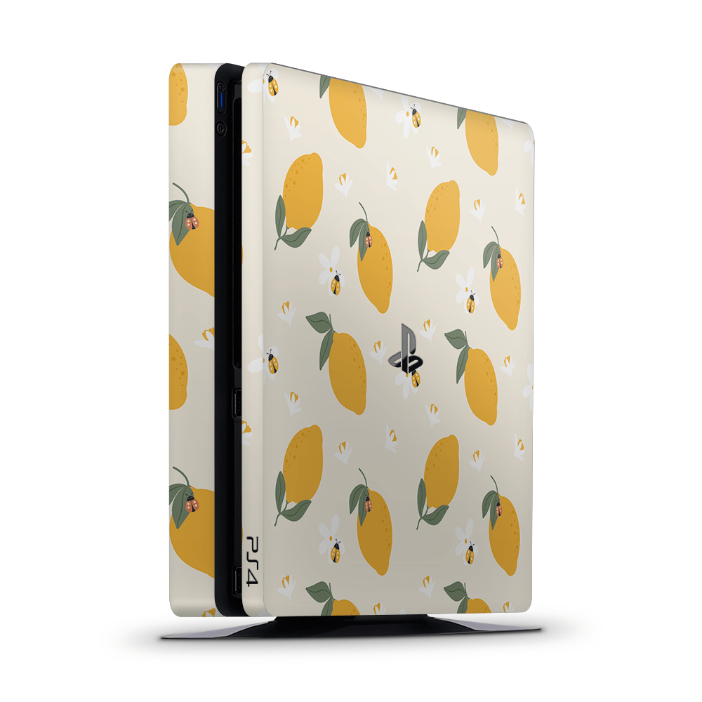 Zesty Lemons Beige PS4 | PS4 Pro | PS4 Slim Skins