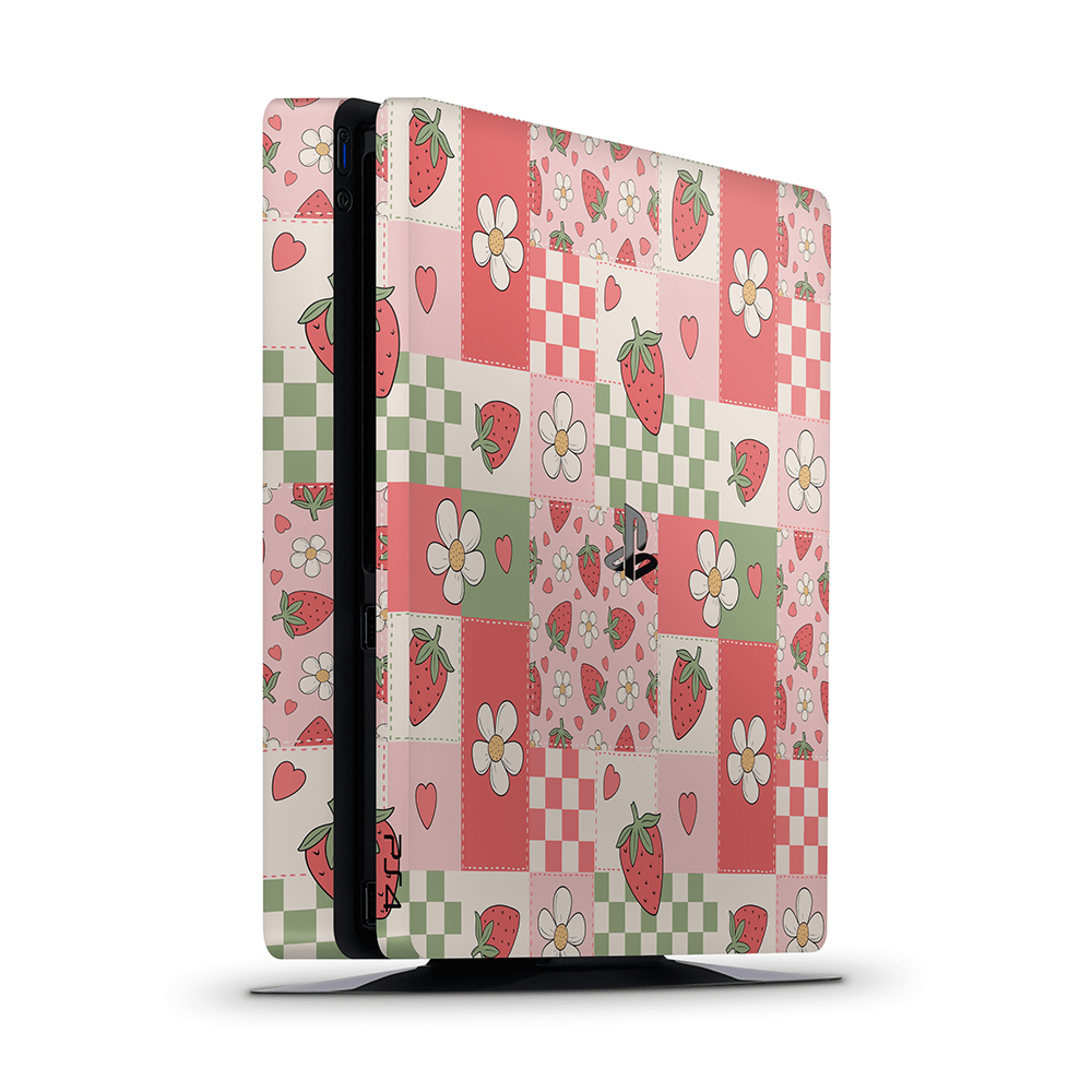 Strawberry Patchwork PS4 | PS4 Pro | PS4 Slim Skins