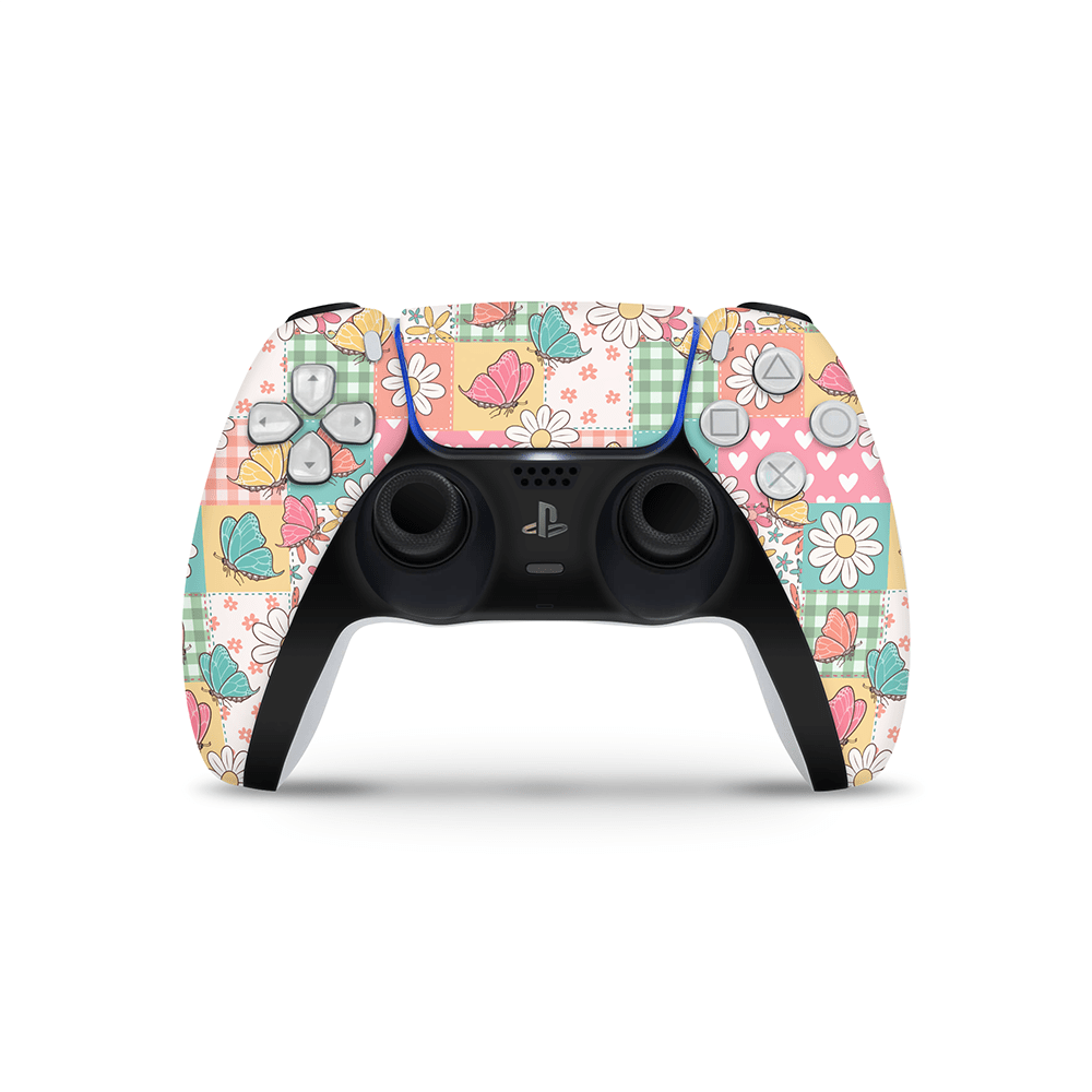 Butterfly Patchwork PS5 Controller Skin
