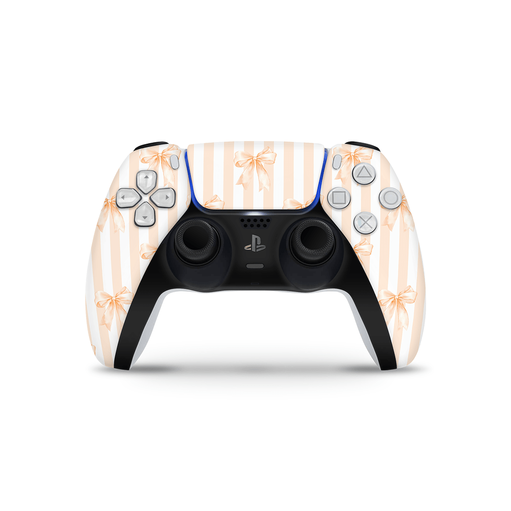 Apricot Bows PS5 Controller Skin