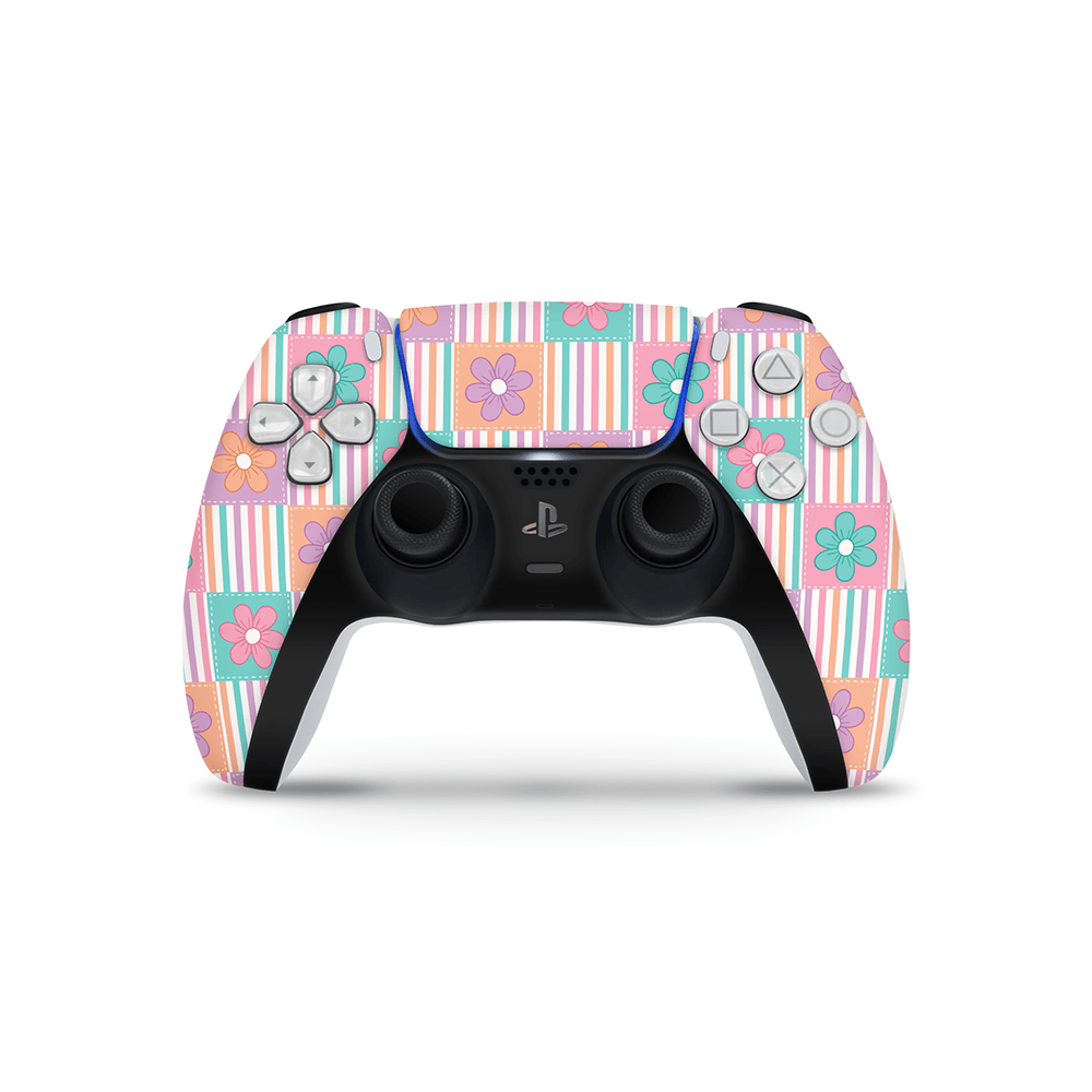 Daisy Patchwork PS5 Controller Skin