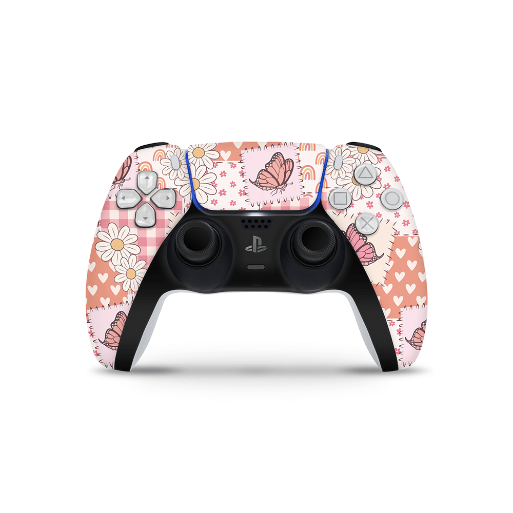 Blush Patchwork PS5 Controller Skin