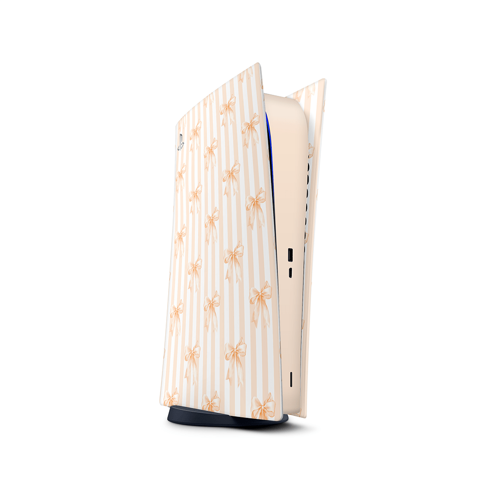 Apricot Bows PS5 Skins