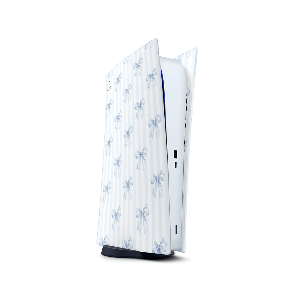 Sky Blue Bows PS5 Skins