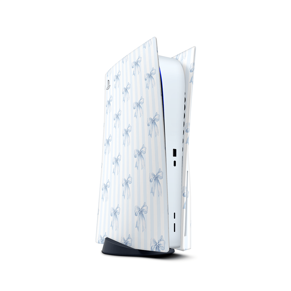 Sky Blue Bows PS5 Skins