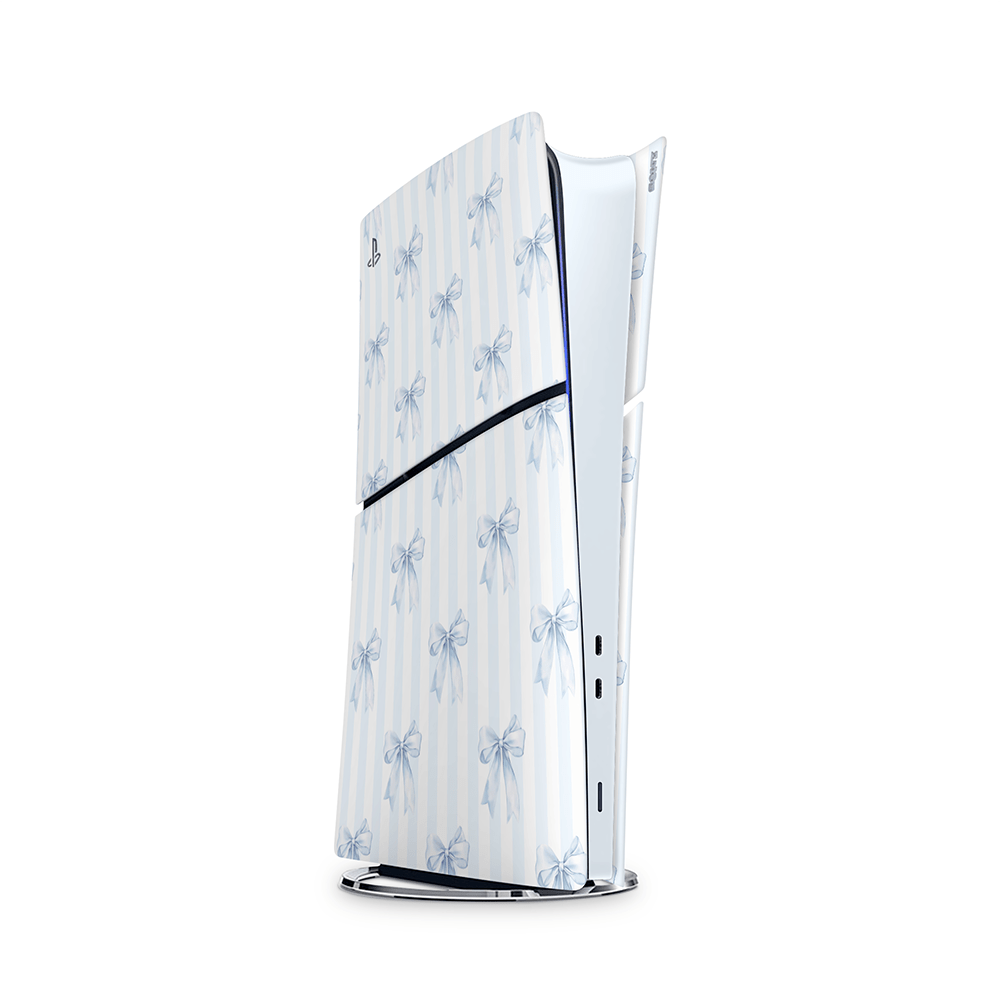Sky Blue Bows PS5 Skins