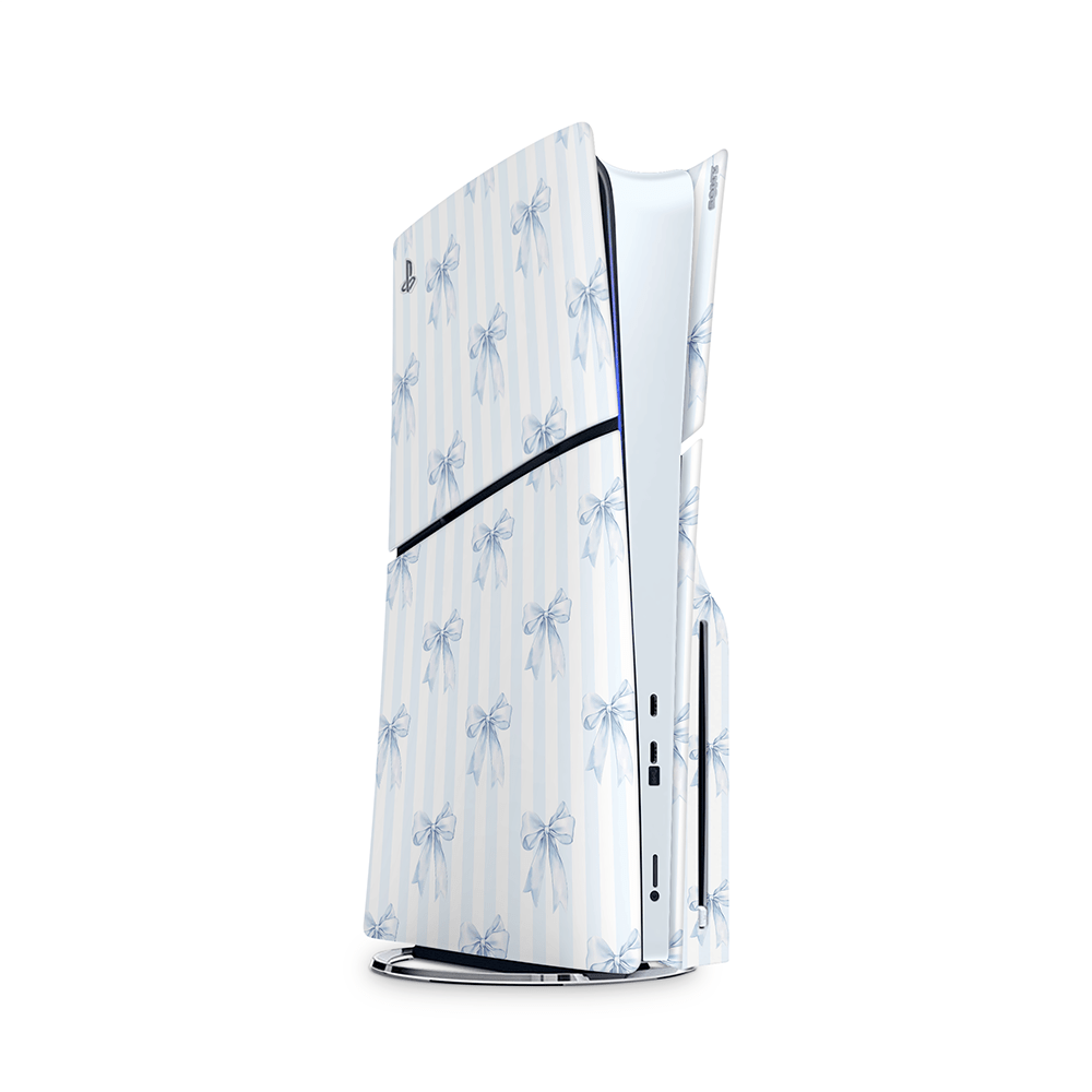 Sky Blue Bows PS5 Skins