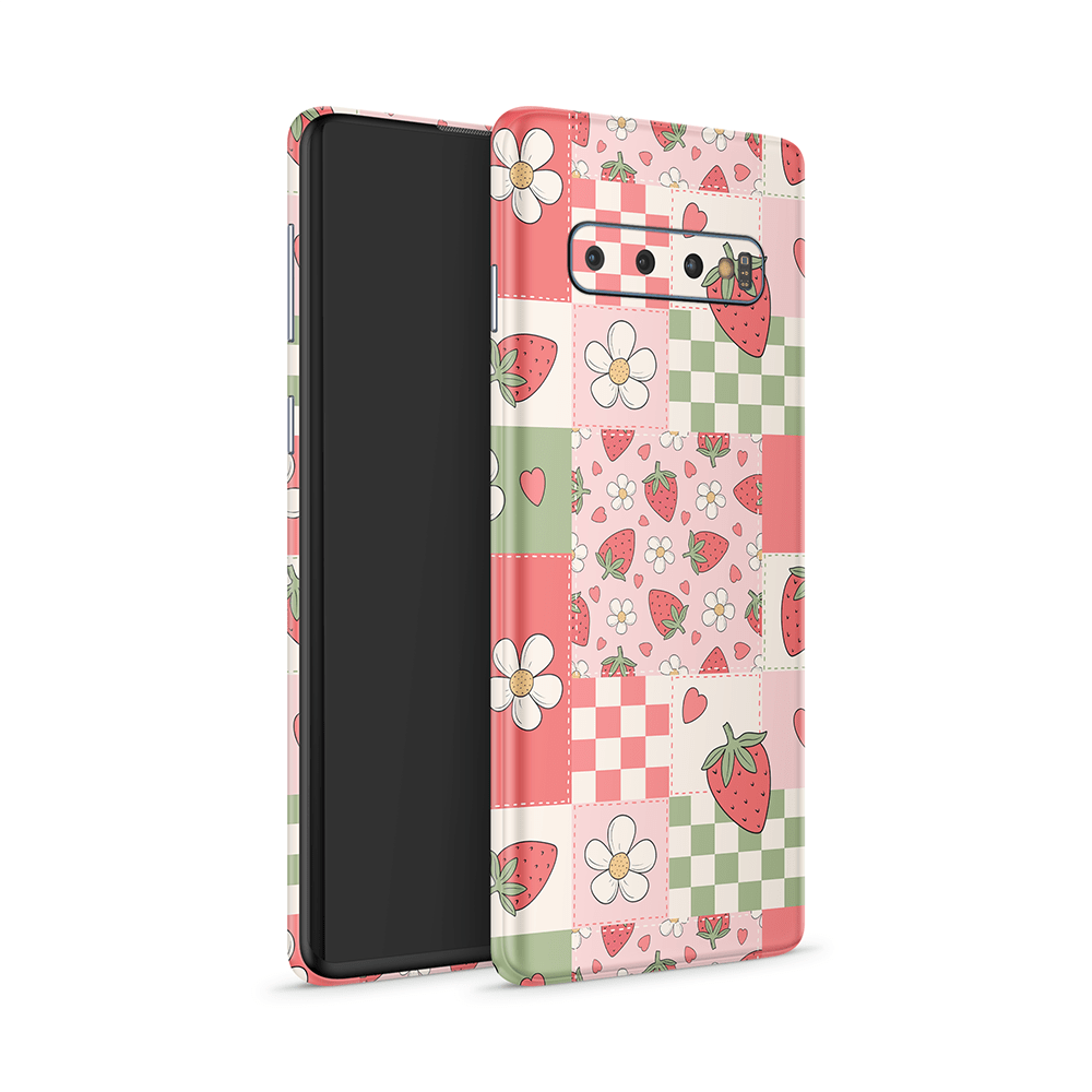 Strawberry Patchwork Samsung Galaxy S Skins