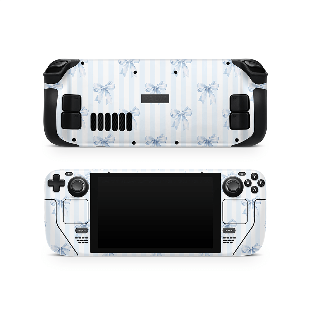 Sky Blue Bows Steam Deck LCD / OLED Skin