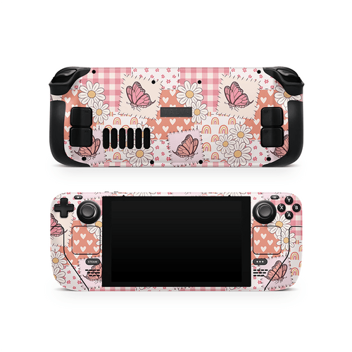 Blush Patchwork Steam Deck LCD / OLED Decal Skin