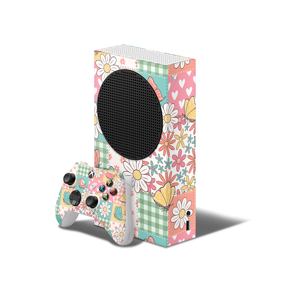 Butterfly Patchwork Xbox Series S Skin