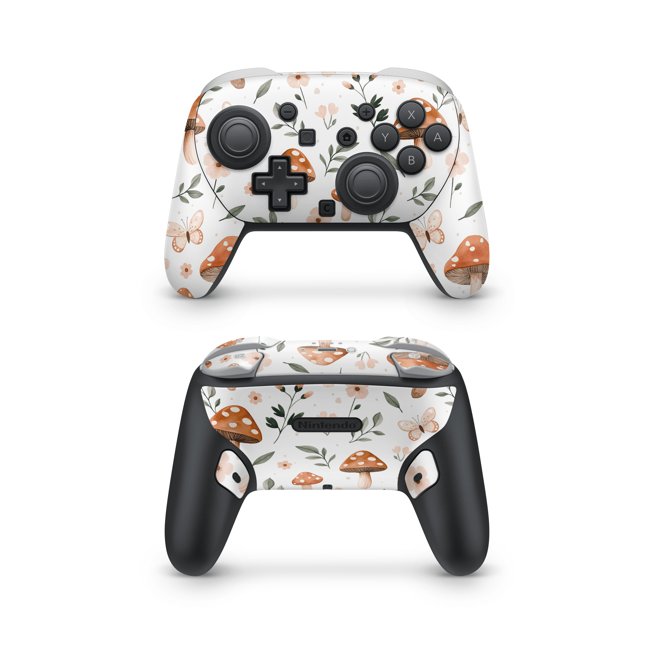 Spring Mushies Nintendo Switch Pro Controller Skins