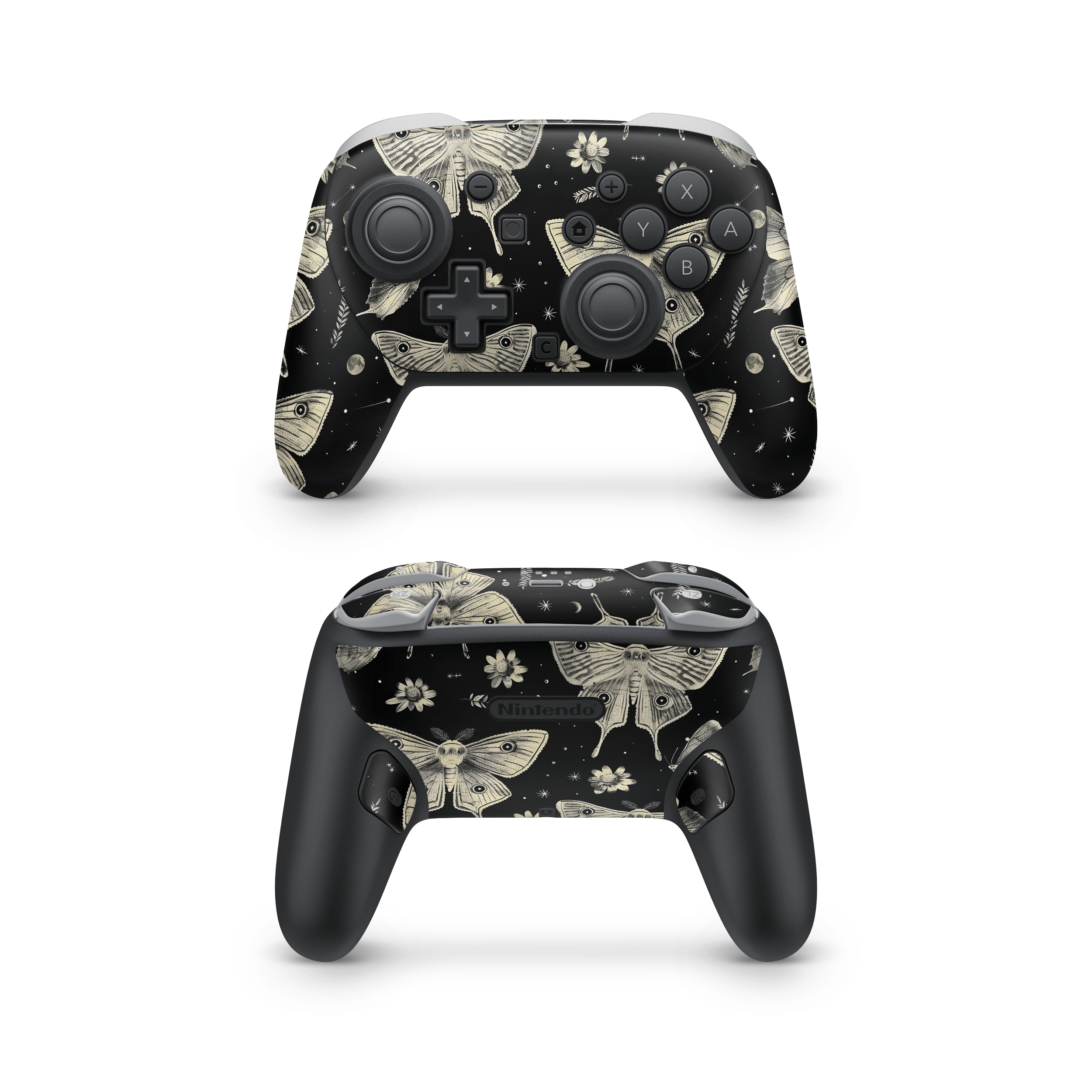 Oriental Moths Nintendo Switch Pro Controller Skins