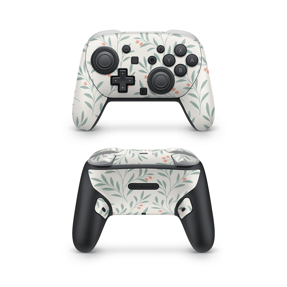 Olive Meadow Nintendo Switch Pro Controller Decal Skins
