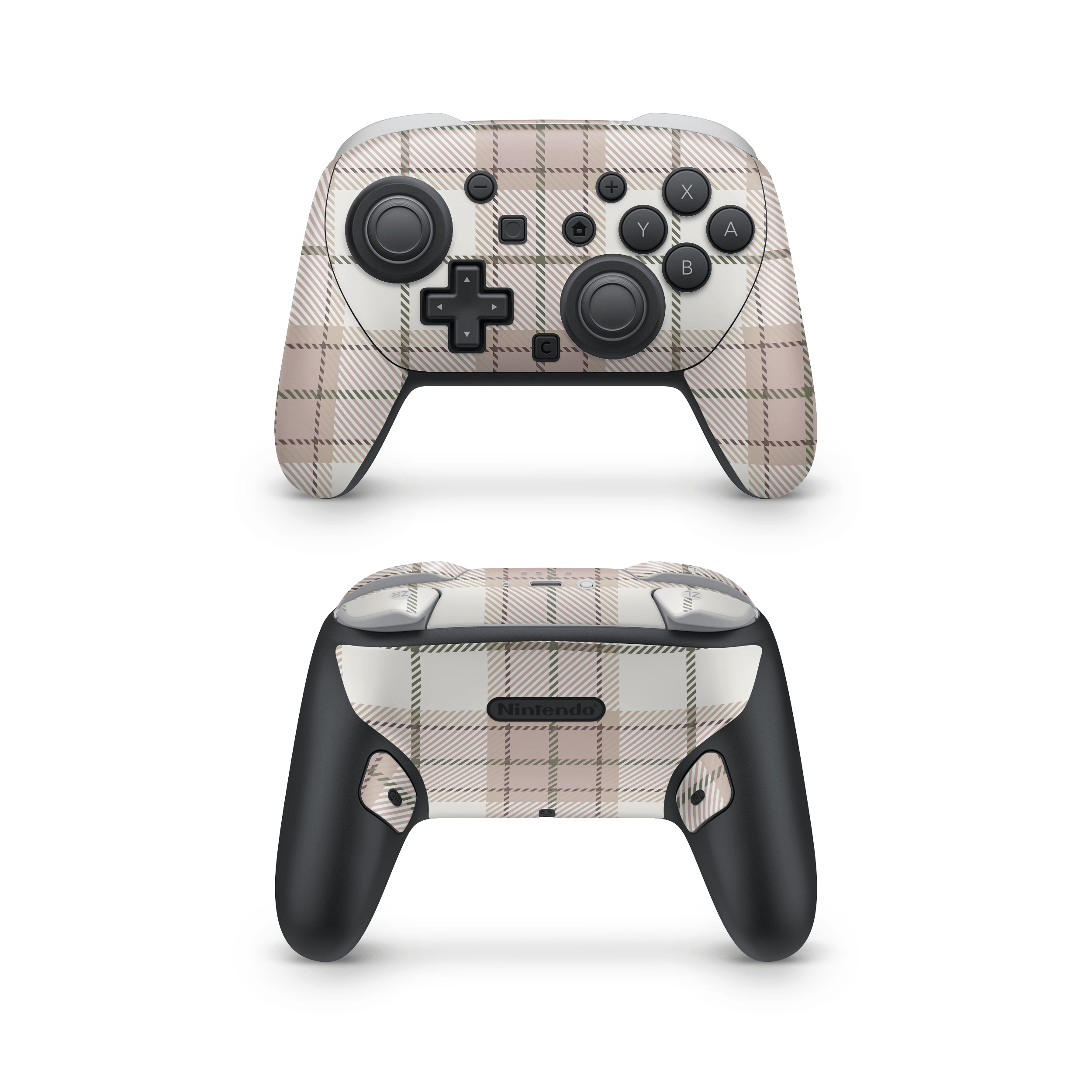 Mauve Linens Nintendo Switch Pro Controller Skins