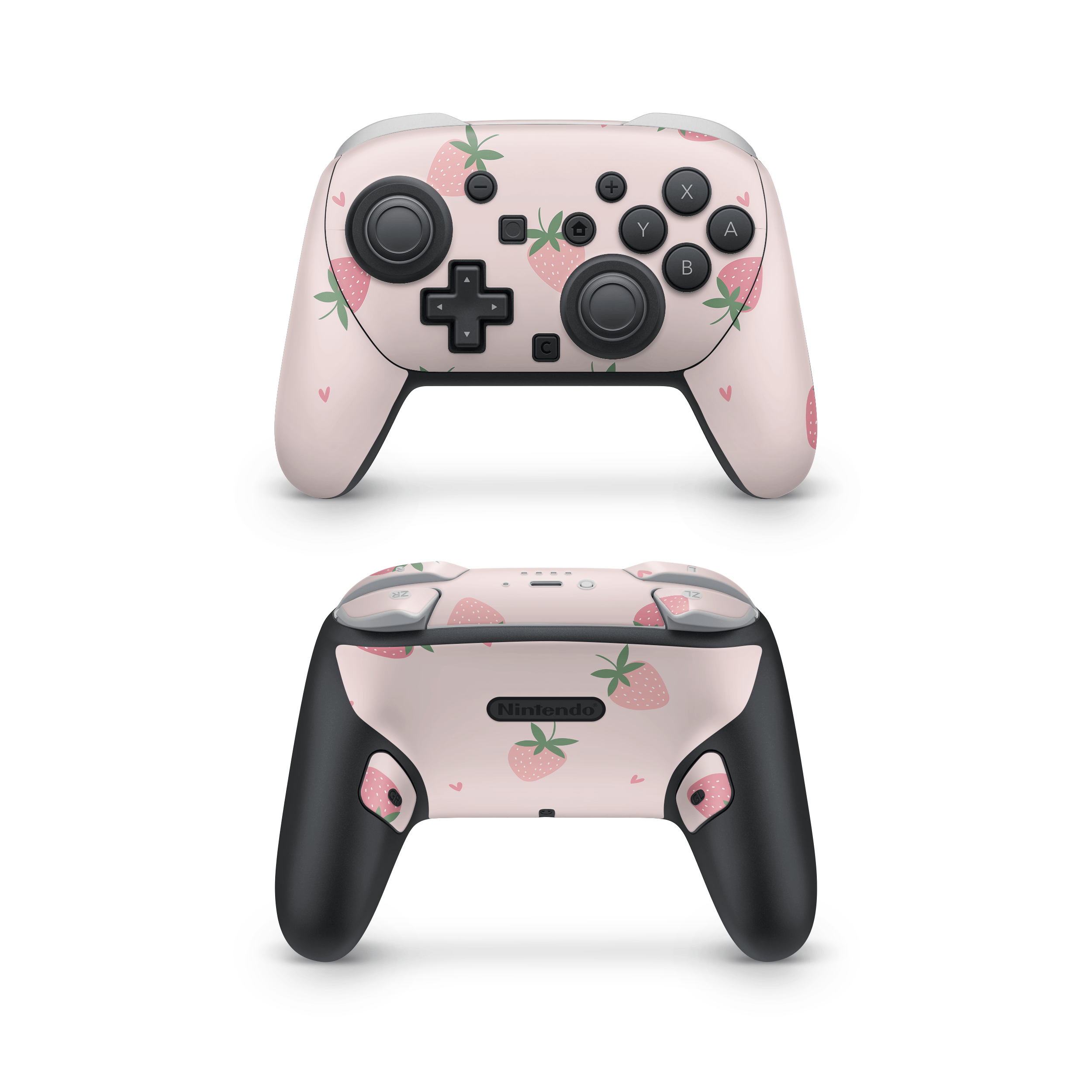 Strawberry Fields Nintendo Switch Pro Controller Skins
