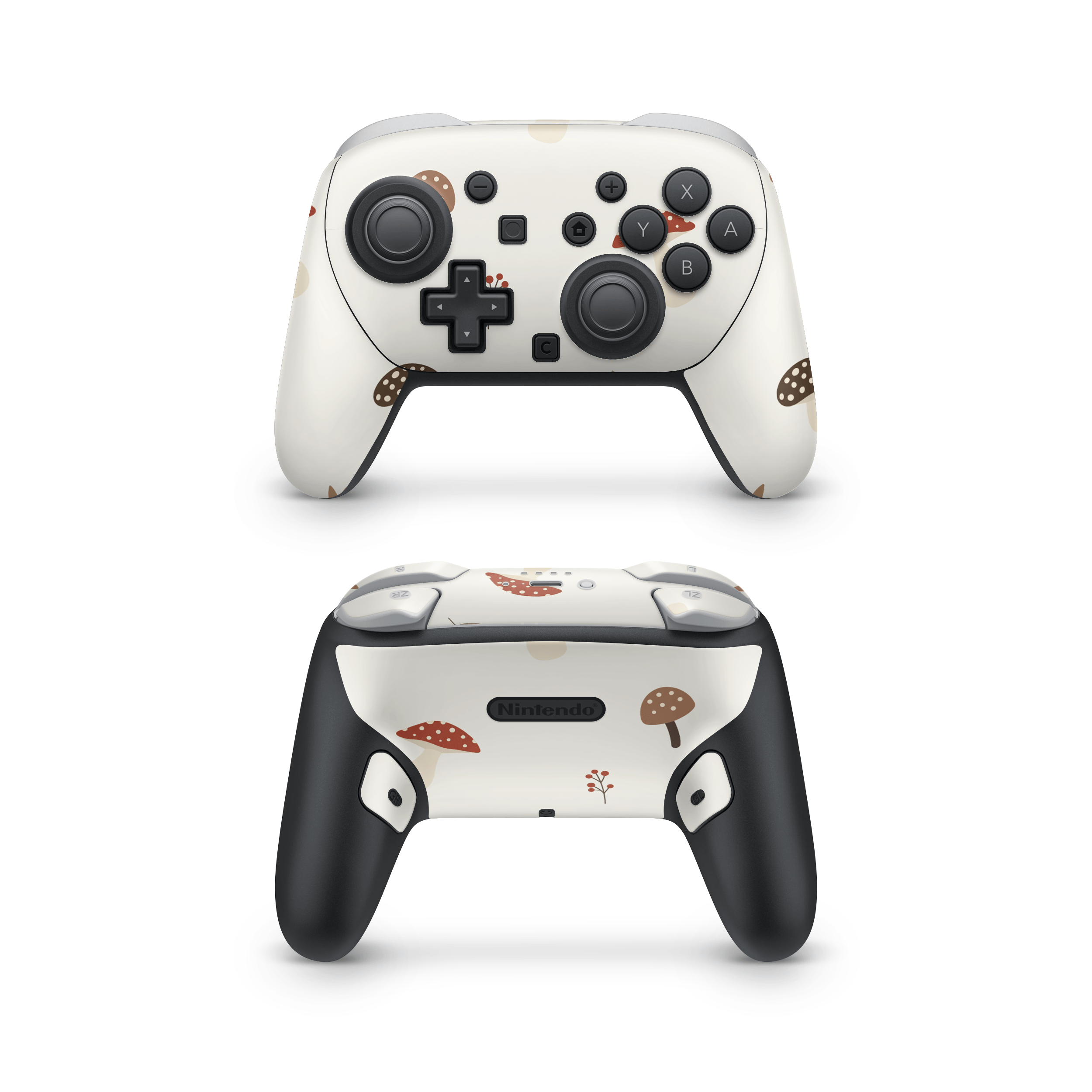 Autumn Mushies Nintendo Switch Pro Controller Skins