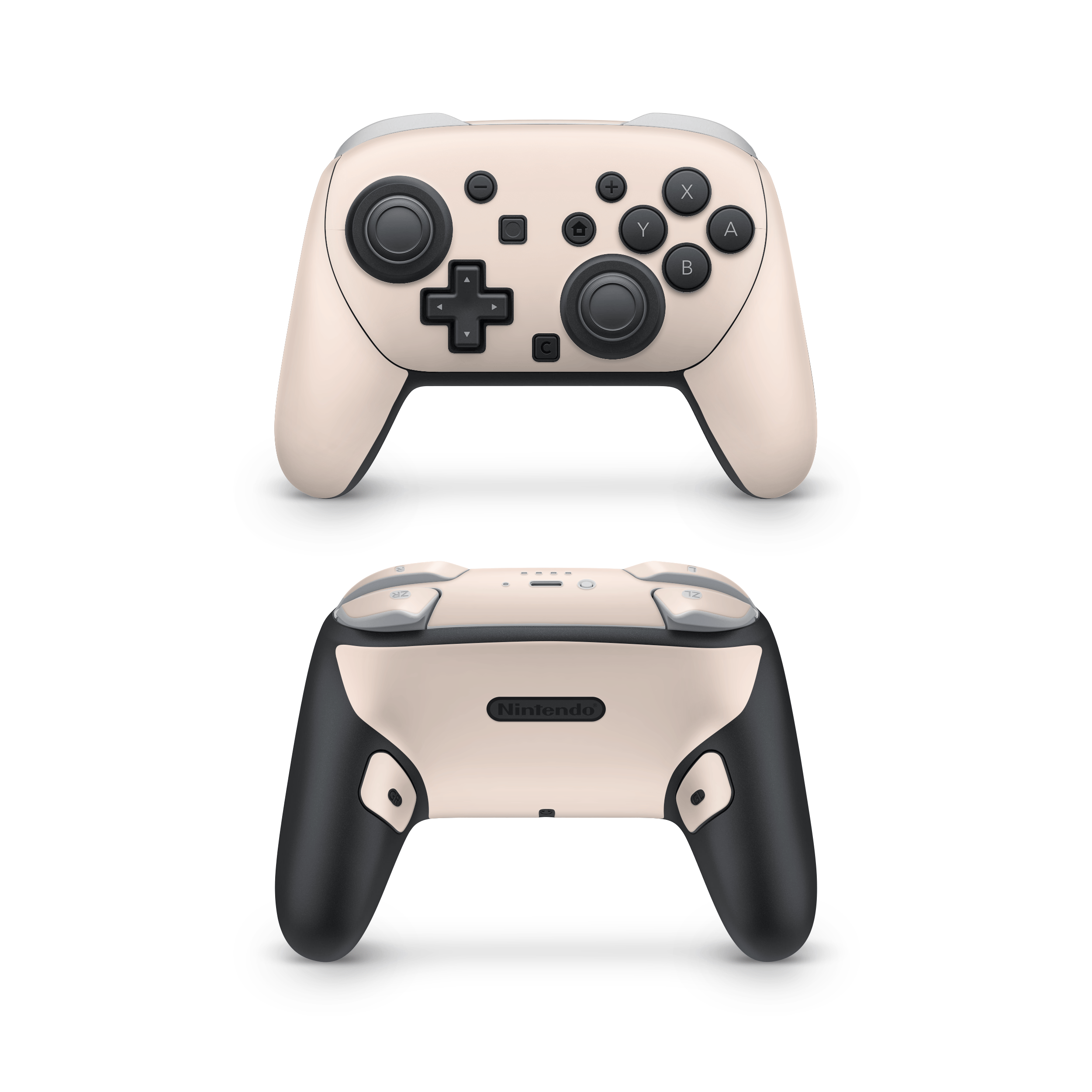 Light Creme Nintendo Switch Pro Controller Skins