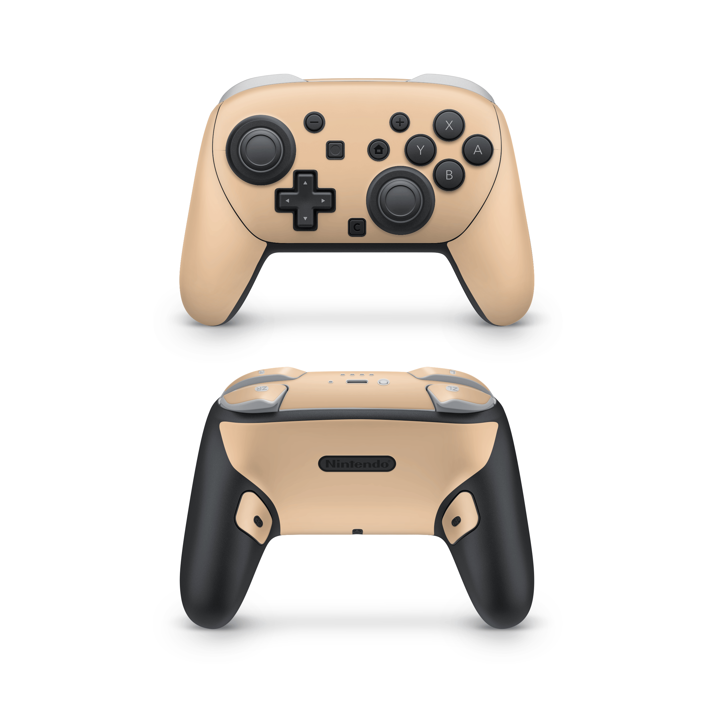 Creme Orange Nintendo Switch Pro Controller Skins