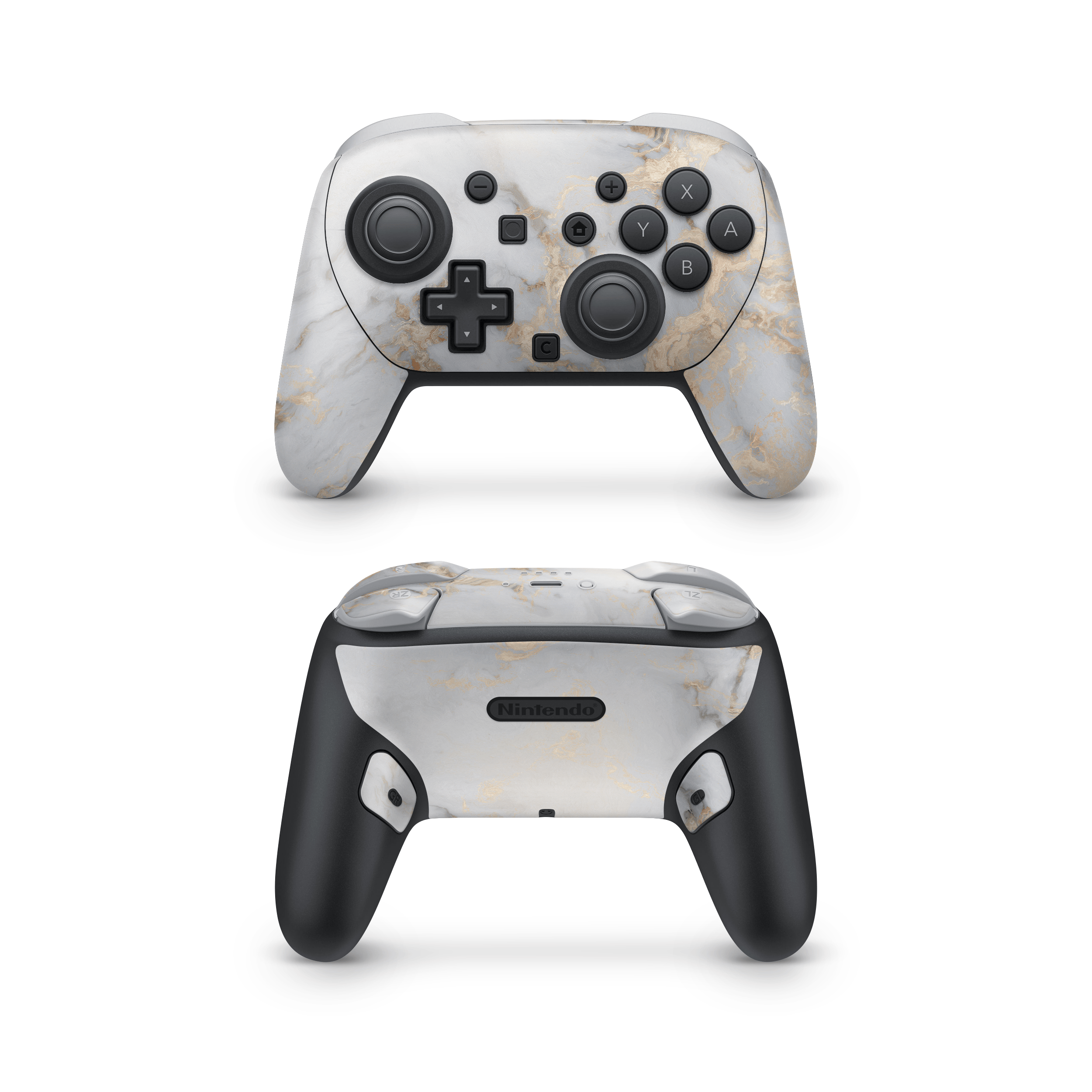 Modern Marble Nintendo Switch Pro Controller Skins