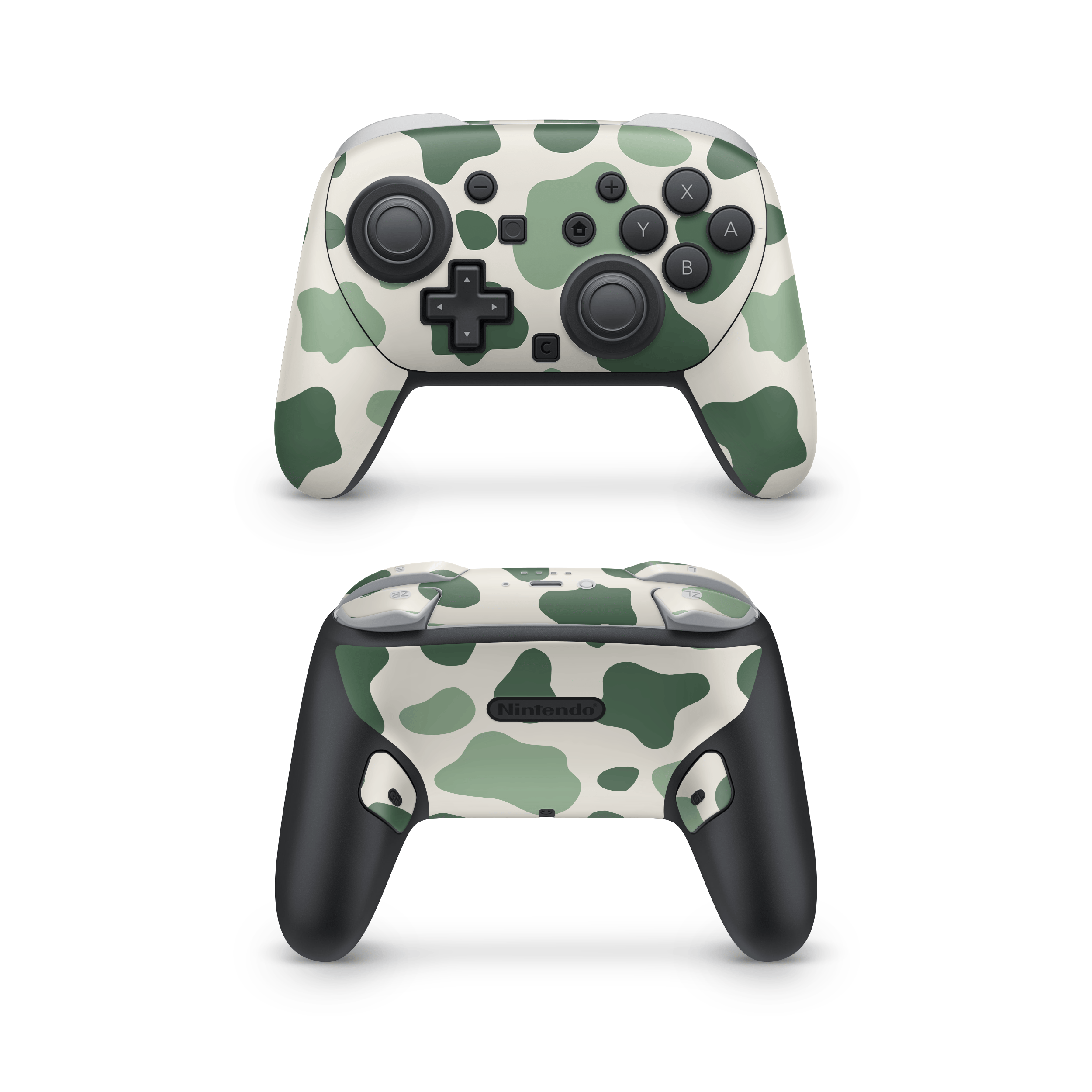 Matcha Moo Moo Nintendo Switch Pro Controller Skins