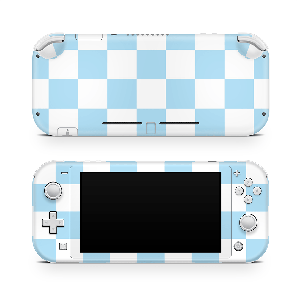 Blueberry Checkered Nintendo Switch Lite Skin