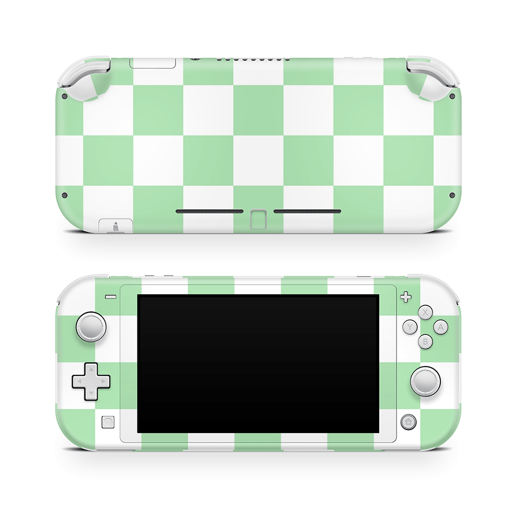 Matcha Checkered Nintendo Switch Lite Skin