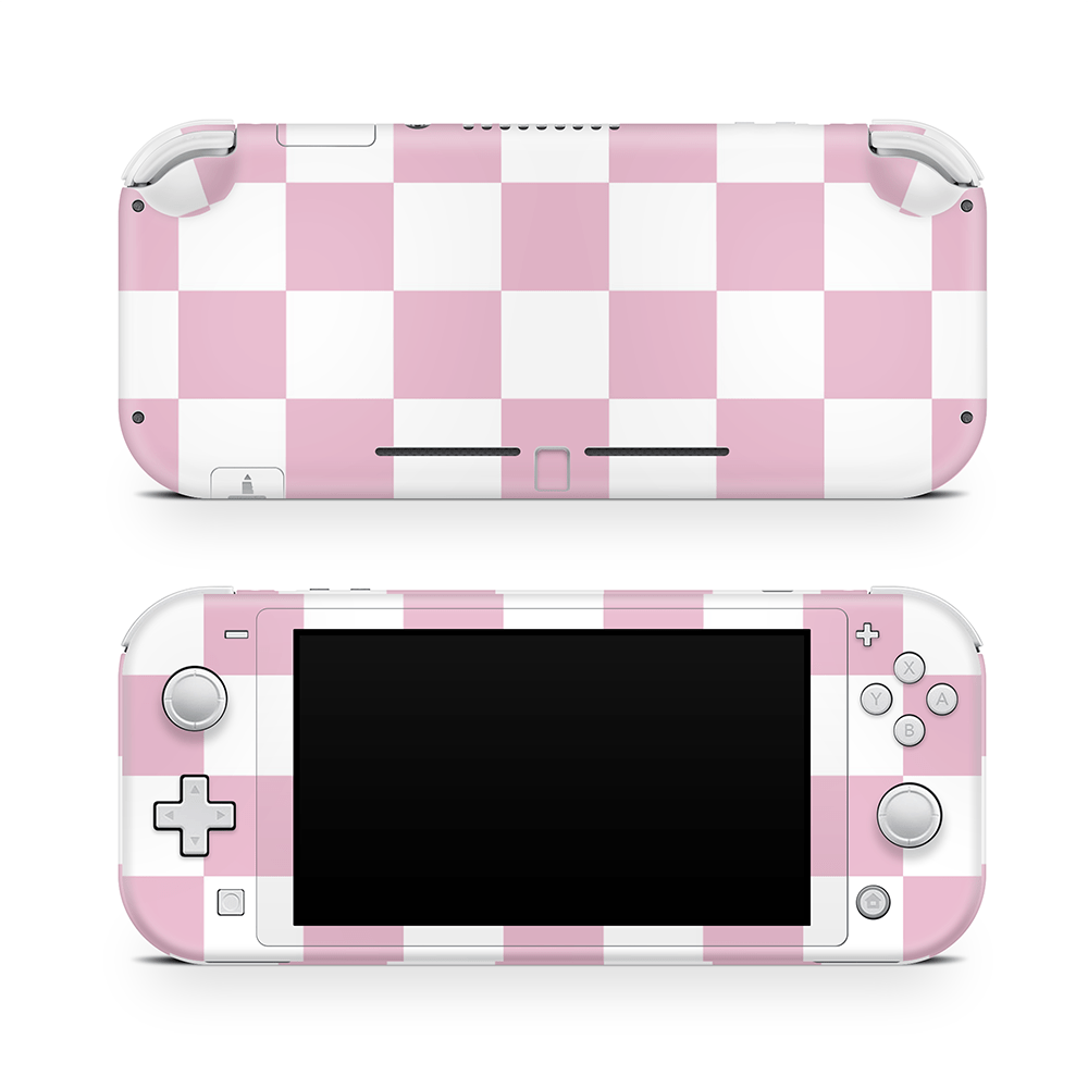 Rose Checkered Nintendo Switch Lite Skin