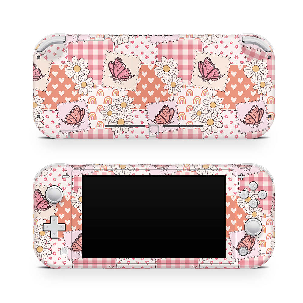 Blush Patchwork Nintendo Switch Lite Skin