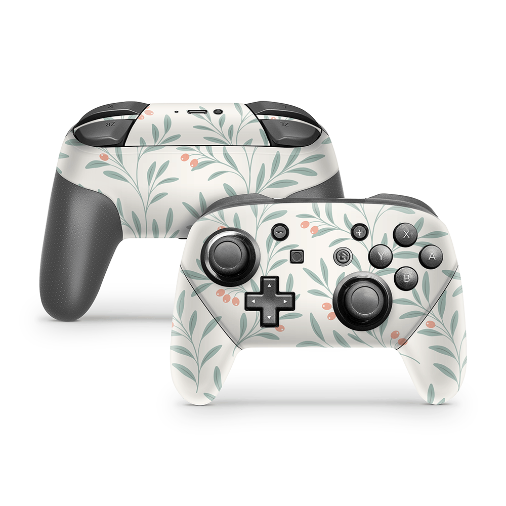 Olive Meadow Nintendo Switch Pro Controller Decal Skins