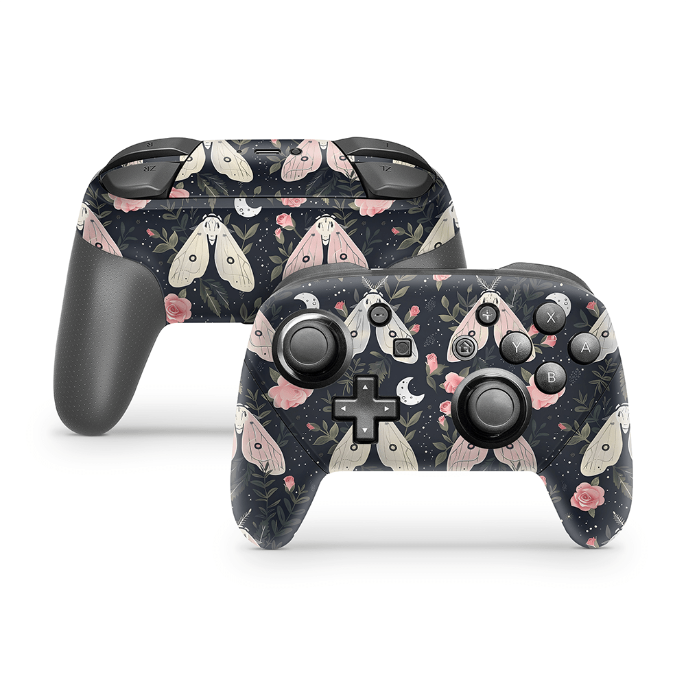 Gentle Moths Nintendo Switch Pro Controller Skin