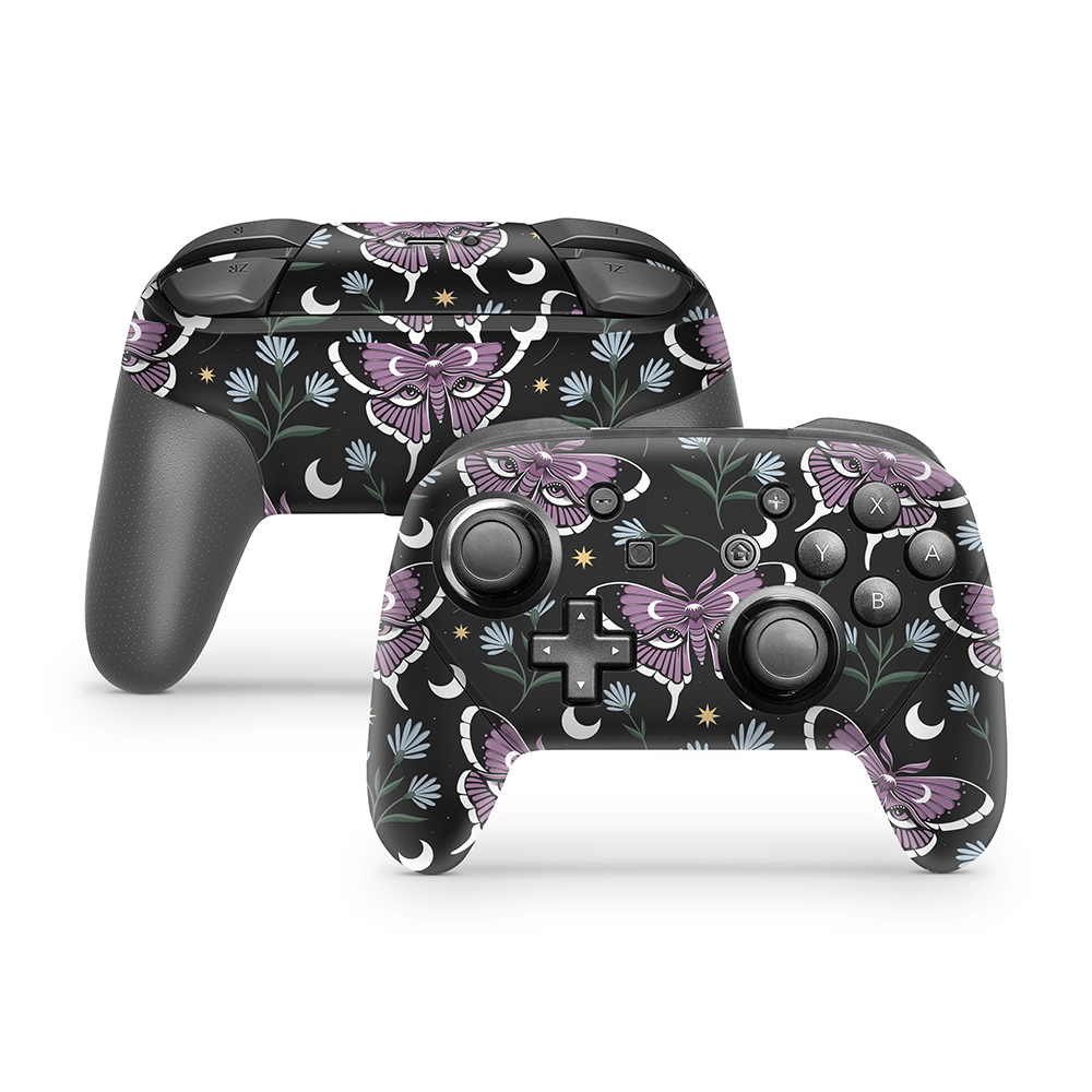 Dreamveil Moth Nintendo Switch Pro Controller Skin