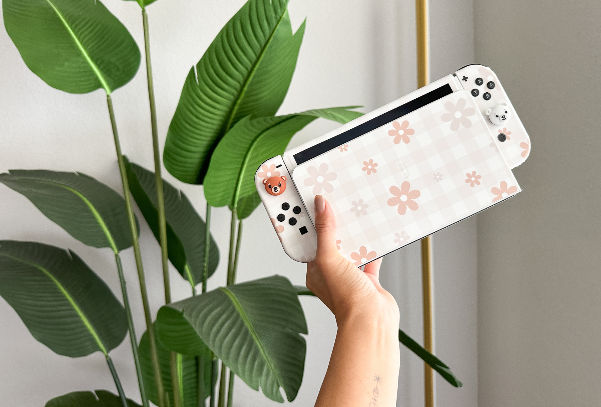 Carrying Case Set for Nintendo Switch, Cute Cherry Blossoms