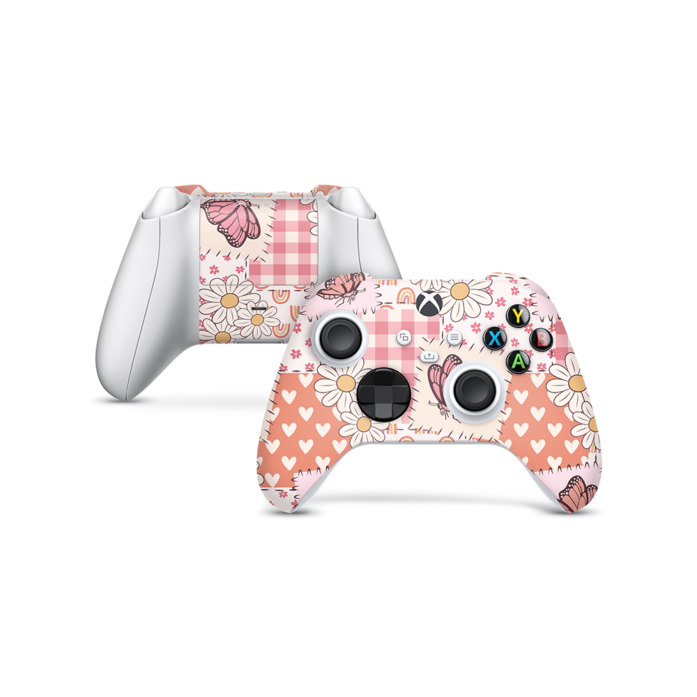 Blush Patchwork Xbox Series Controller Skin