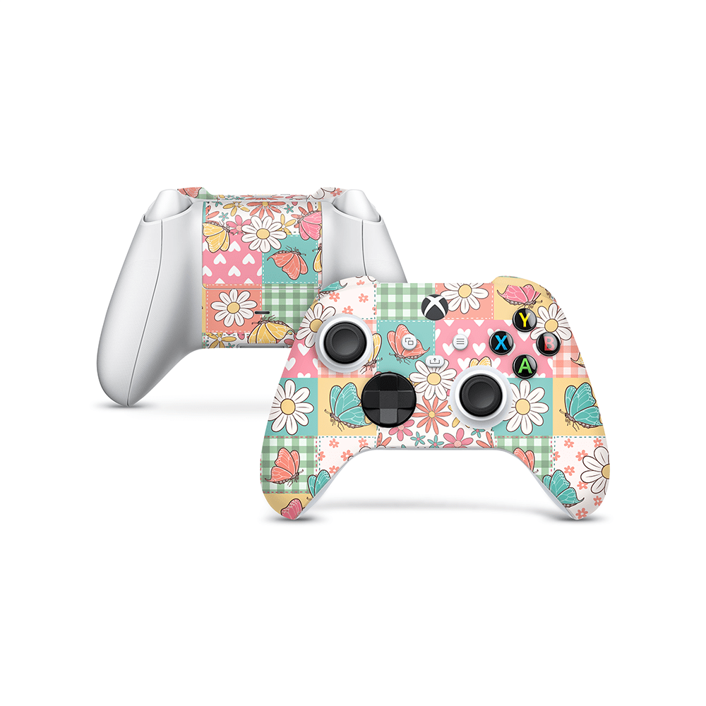 Butterfly Patchwork Xbox Series Controller Skin