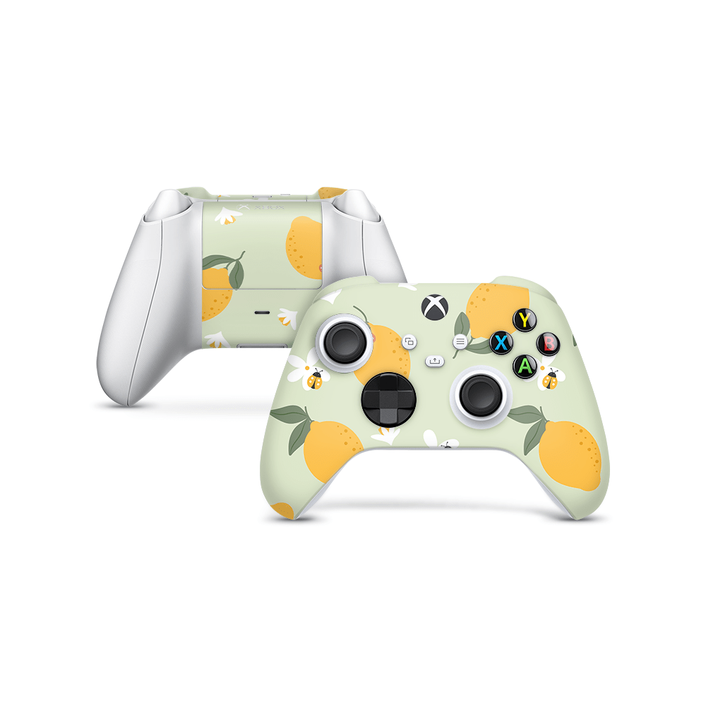 Zesty Lemons Green Xbox Series Controller Skin