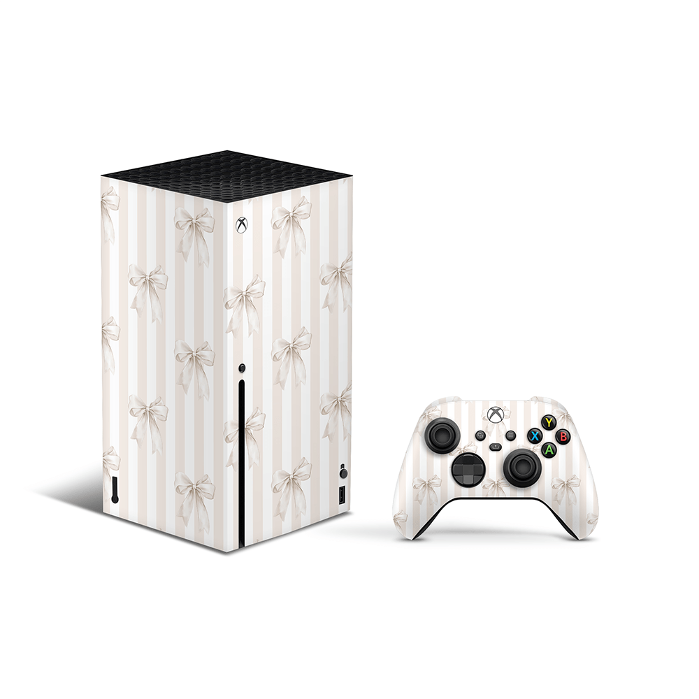 Linen Bows Xbox Series X Skin
