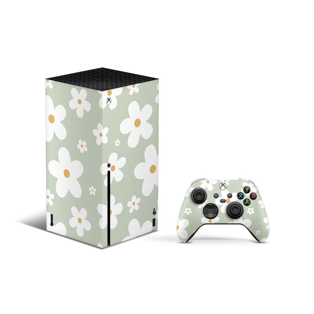 Sage Daisies Xbox Series X Skin