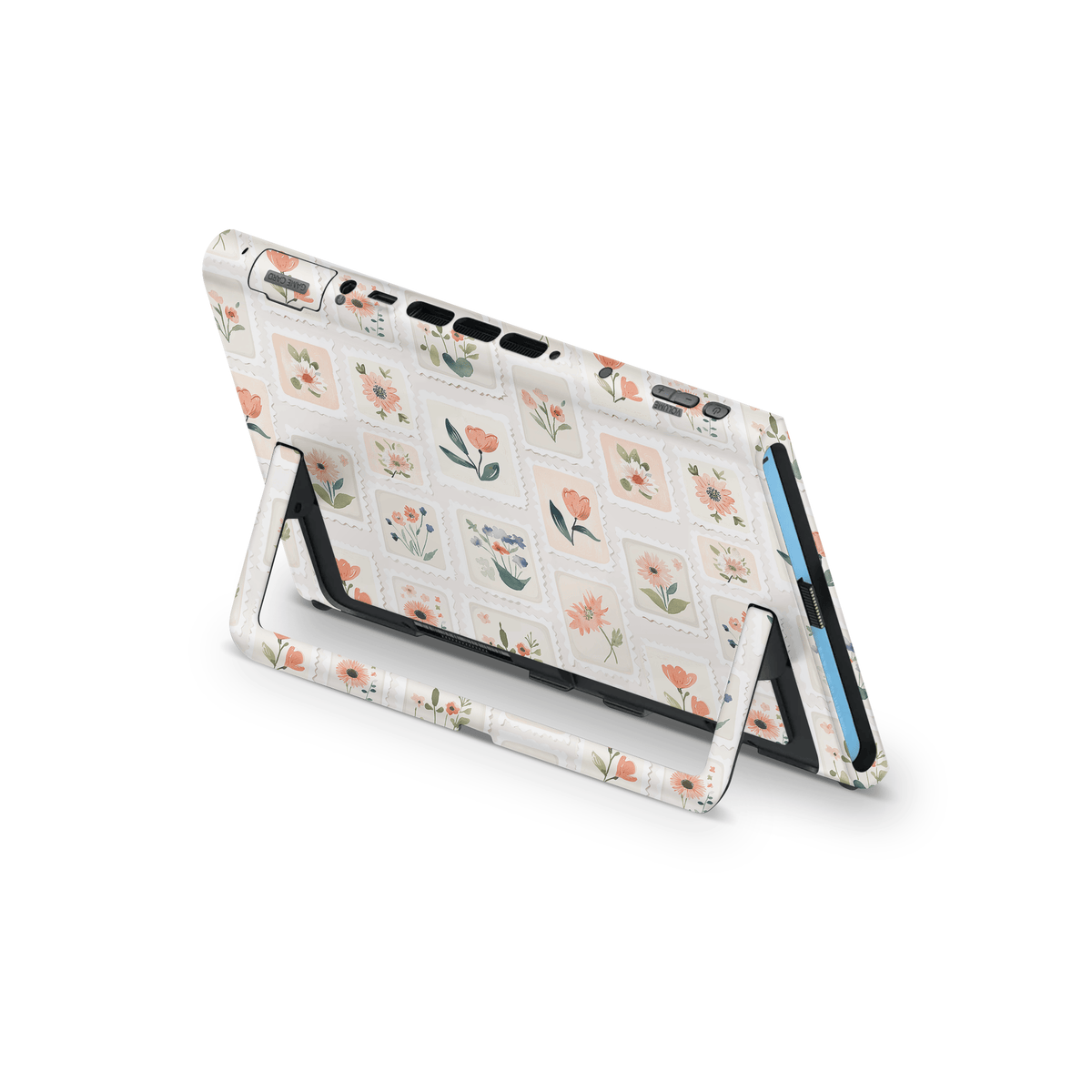 Garden Flower Stamps Nintendo Switch 2 Decal Skin