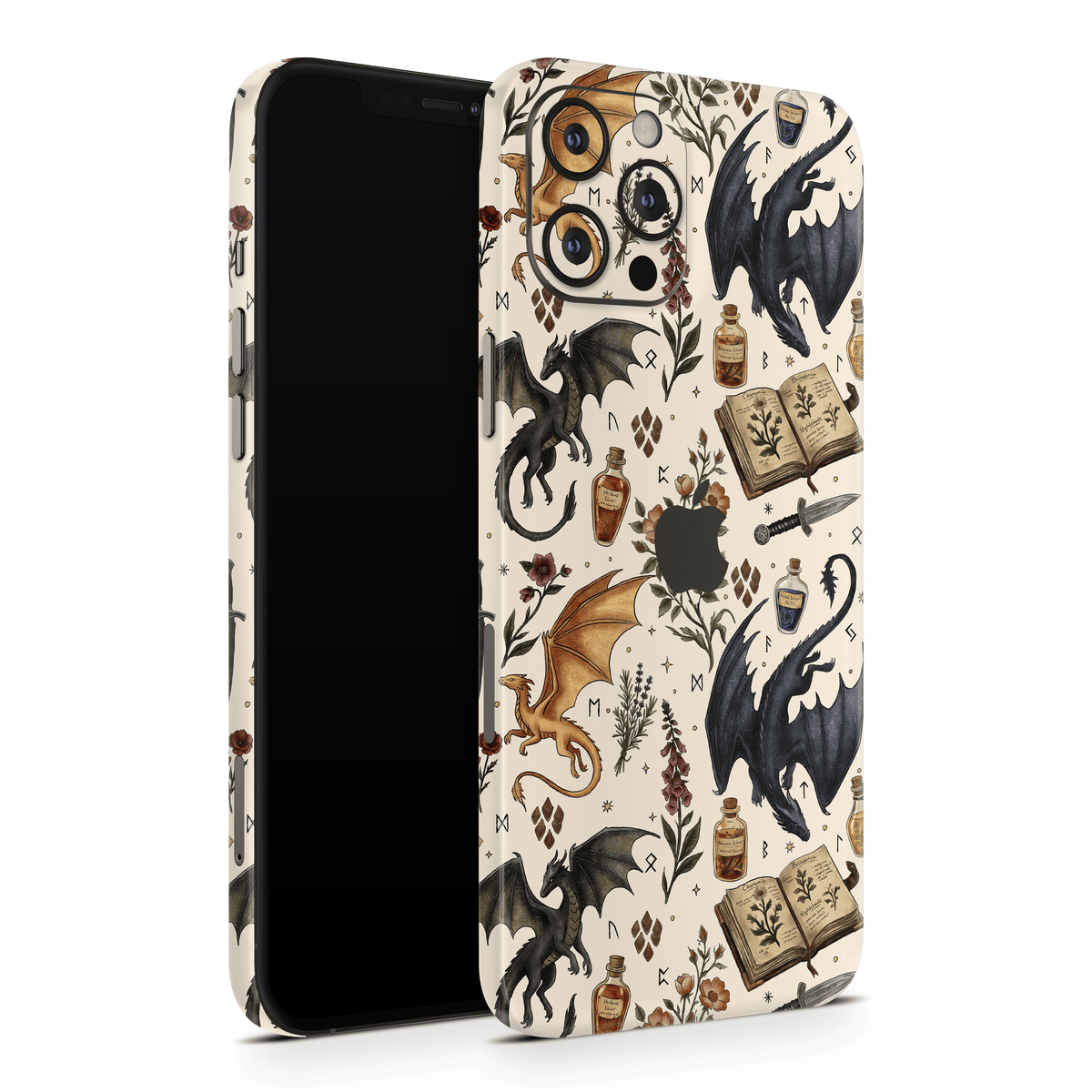 Gilded Dragons Apple iPhone Decal Skins