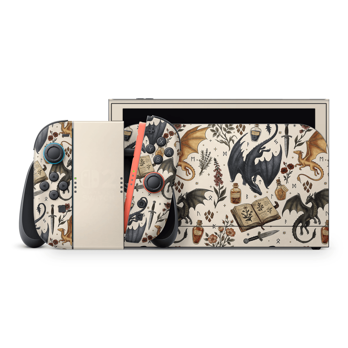Gilded Dragons Nintendo Switch 2 skin