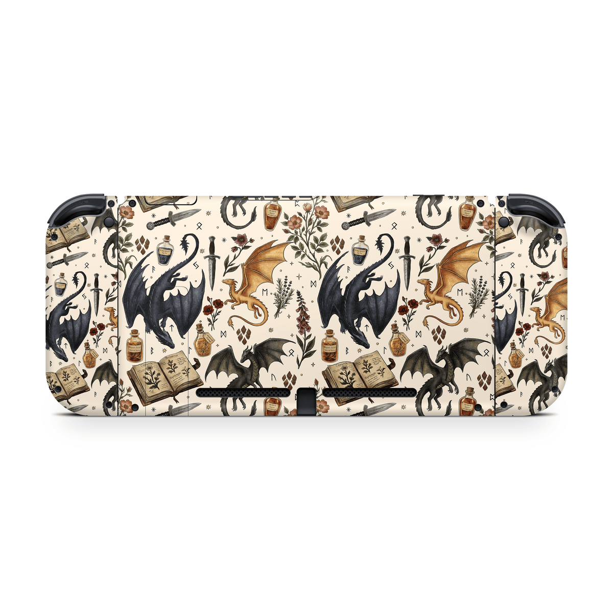 Gilded Dragons Nintendo Switch Decal Skin