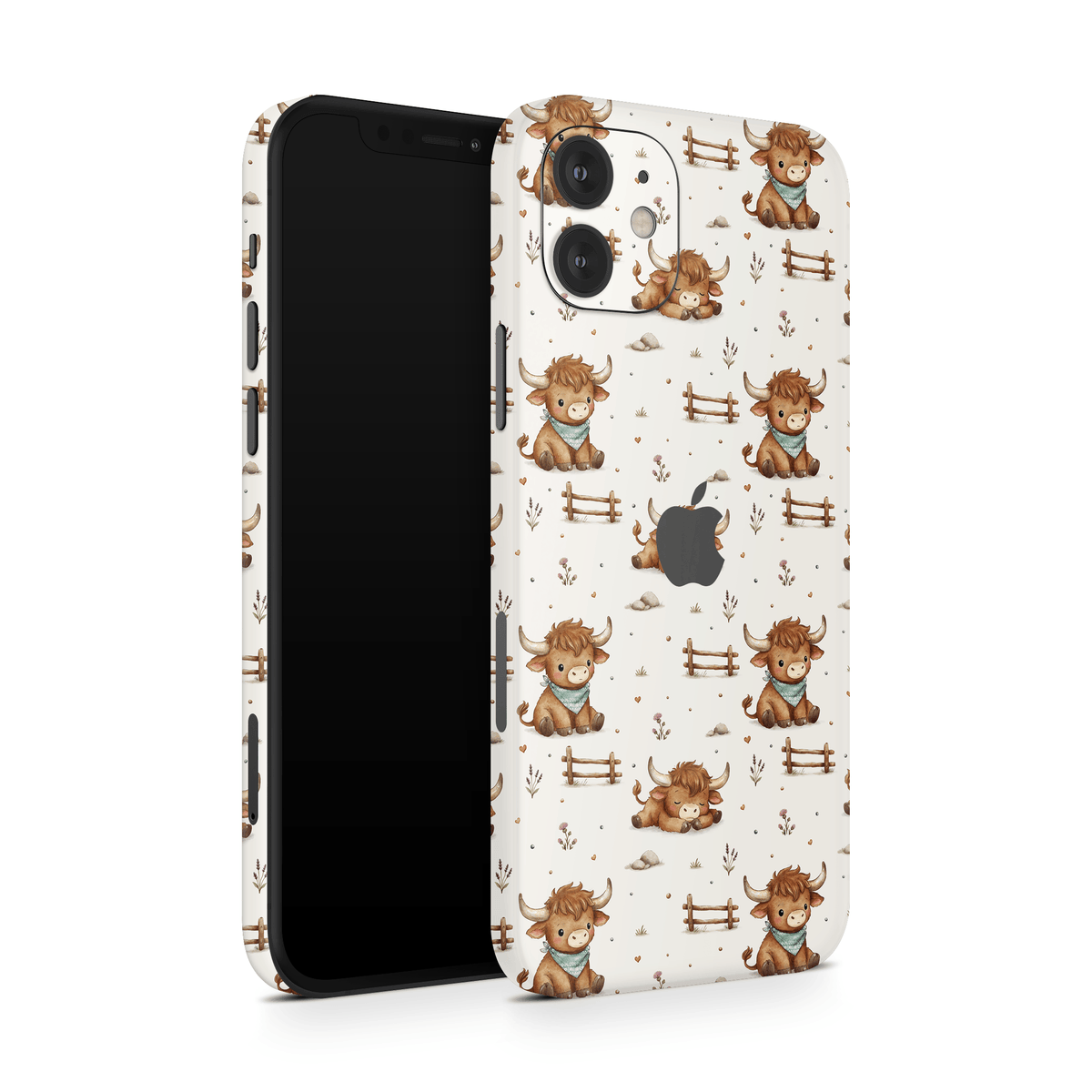 Highland Cows Apple iPhone Decal Skins