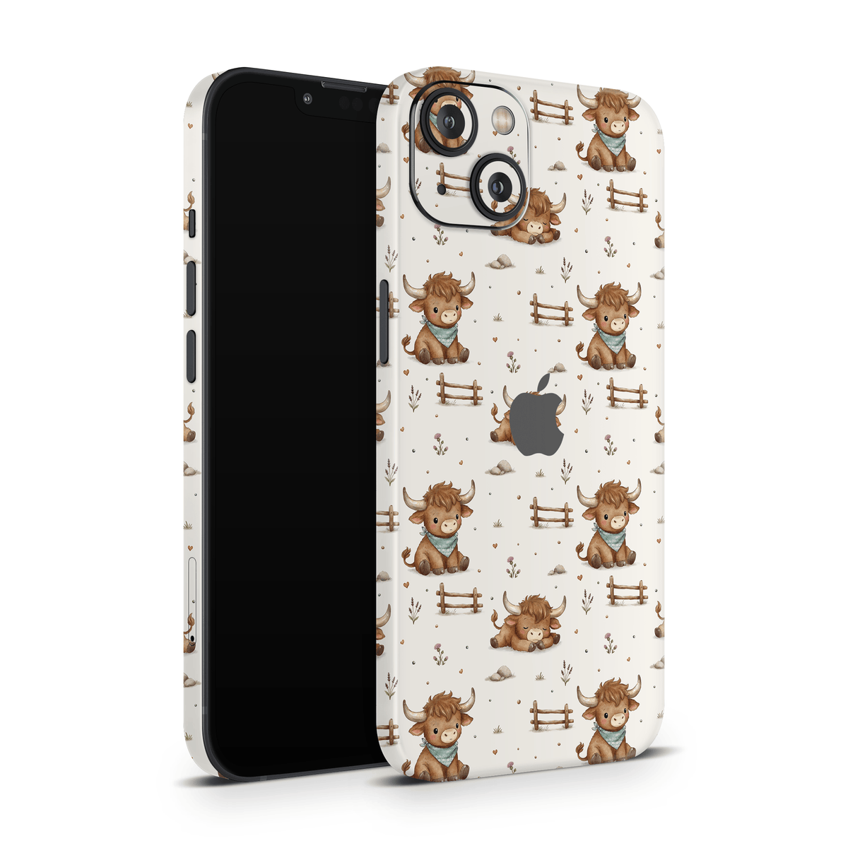 Highland Cows Apple iPhone Decal Skins
